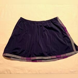 Swim 365 women's size 18W skirted blue swim bottoms, EUC